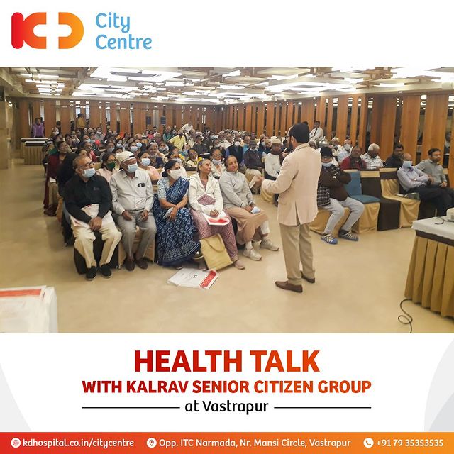KD City Centre hosted a successful health talk on Sunday, 8th January with the Kalrav Senior Citizen Group, at Vastrapur. Various specialists from the field of Orthopaedic Surgery, Urology & Neurology interacted with the crowd to raise awareness of health issues. A large audience participated in the event, which received a great response.

@hemangambani  @rutuldshah , @darshil.shah.273 

#KDHospital #BestMultispeacialityHospital #QualityCare  #Medical #besthospital #hospital #Healthylife #health #fitnessmotivation #healthyfood #healthylifestyle #healthiswealth #healthcare #healthandwellness #doctors #gethealthy #healthtips #healthbenefits #healthgoals #healthfirst #healthtalk #healthmatters #healthliving #patientcare #WellnessThatWorks #healthyliving #healthcare #physicians #surgeon #Ahmedabad #Gujarat