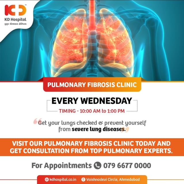 Visit us every Wednesday between 10:00 AM & 1:00 PM & receive expert treatment from renowned Pulmonologists. 
Call 079 6677 0000 to schedule your appointment today!

#KDHospital #lungs #respiratorytherapist #pulmonaryembolism #pulmonaryfibrosis #pulmonaryhypertensionawareness #pulmonaryarterialhypertension #pulmonaryrehab #pulmonaryfibrosisawareness #pulmonarydisease #pulmonarycriticalcare #pulmonaryhypertention #pulmonaryembolismrecovery #pulmonarydoctor #pulmonarytuberculosis  #healthcare #Ahmedabad