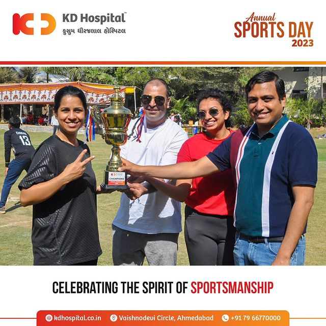 It was a fun-filled Sunday at KD Hospital during the Annual Sports Day Event 2023. The event saw massive participation from all our employees as they competed in various sports such as cricket, volleyball, kho-kho, tug-of-war, sack race, and many others. A huge shout-out to all the winners & participants!

#KDHospital #Hi5KD #5yearsofhealingKD #sport #sports #sportlife #sporty #instasport #gametime #sportsphotography #sportsman #sportsperformance #sportscenter #sportday #sportstersquad #cricket #cricketlove #cricketlife #volleyball #king #queen #boardgames #chess #checkmate #chessboard #grandmaster #chessgame #carrom #indoorgames #carromboard