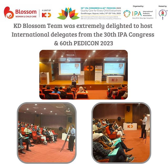 Dr Snehal Patel (Consultant Neonatal and Pediatric Intensivist) representing KD Blossom ( A dedicated Women and Child Care Unit by KD Hospital) and the Indian Academy of Paediatrics (IAP) hosted  International Delegates from the 30th IPA (International Paediatric Association) Congress & 60th PEDICON 2023.

An Insightful workshop on the usage of Paediatric ventilators along with, fruitful discussions with like-minded Doctors was indeed a delight to watch.

#Kdblossom #KDHospital #Hi5KD #5yearsofhealingKD #BestMultispecialityHospital  #ChildCare #ChooseTheBestForYourChild #newborn #babiesofinstagram #nicu #preemie #miraclebaby #nicubaby #prematurebaby #premature #niculife #nicubabies #nicujourney #nicuwarrior #hospital #medical #healthcare #nicu #pediatrics #miraclebaby #ventilator #training #workshops  #WellnessThatWorks #trendinginahmedabad #ahmedabad