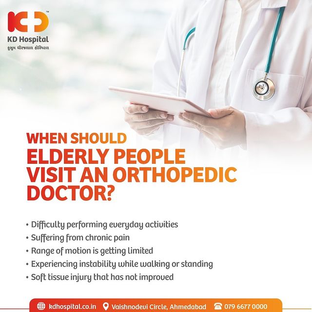 When is the right time to consult an Orthopaedic expert? 
 For any Knee related issues, Visit KD Hospital's screening Camp & get a 50% discount on Consultation and X-ray (Only by our Doctor's prescription). Offer valid till 15th March 2023.

For Appointments, Call: +91 9825993335

 Awarded as the Best Hospital for Robotic Knee replacement Surgeries in Gujarat (By Brands Impact National Fame Awards 2022)

 #KDHospital #Hi5KD #5yearsofhealingKD #jointreplacement #besthospital #corisurgicalsystem #robot #robotics #kneesurgery #knee #ortho #kneepain #mri #jointpain #orthopedics #orthopedicsurgery  #sportsmedicine #kneepain #ortho #orthopedicsurgeon #orthopaedics #surgeon #health #orthopedic #healthcare  #trendinginahmedabad #Ahmedabad #Gujarat