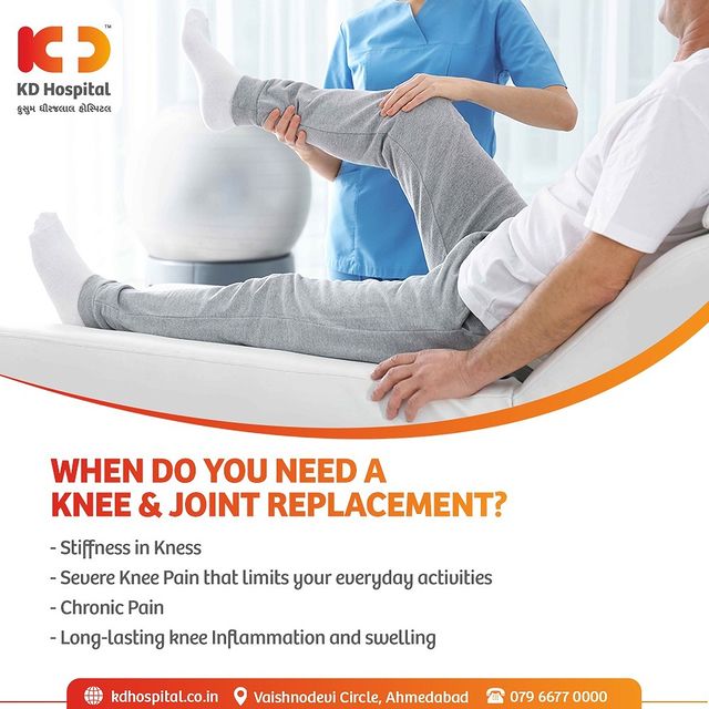 Stiff knees & long-standing pain should never be ignored.
 For any Knee related issues, Visit KD Hospital's screening Camp & get a 50% discount on Consultation and X-ray (Only by our Doctor's prescription). Offer valid till 15th March 2023.
For Appointments, Call: +91 9825993335

 Awarded as the Best Hospital for Robotic Knee replacement Surgeries in Gujarat (By Brands Impact National Fame Awards 2022)

 #KDHospital #Hi5KD #5yearsofhealingKD #jointreplacement #besthospital #corisurgicalsystem #robot #robotics #kneesurgery #knee #ortho #kneepain #mri #jointpain #orthopedics #orthopedicsurgery  #sportsmedicine #kneepain #ortho #orthopedicsurgeon #orthopaedics #surgeon #health #orthopedic #doctors  #trendinginahmedabad  #Ahmedabad #Gujarat #India