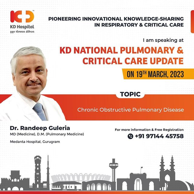 Excited to share my research and expertise at the upcoming KD National Pulmonary and Critical Care Conference 2023. Let's come together to advance patient care and outcomes.
Register now!
Click the link in Bio for Registration or Call Now at +91 9714445758 for free Registration.

#KDHospital #Hi5KD #5yearsofhealingKD #health #KDPulmonaryUpdate #CriticalCare2023 #StayAheadInMedicine #PulmonaryAndCriticalCare #MedicalWorkshop #DiagnosticTools #MedicalAdvancements #ContinuingEducation #MedicalCommunity #MedicalExperts #medicine #breathe #medical #healthcare #doctors #medstudent #physician #lungs #physician #icu #criticalcaremedicine #criticalcarenursing #CMEcredits #healthcareconference #criticalcareparamedic #criticalcaremedicine