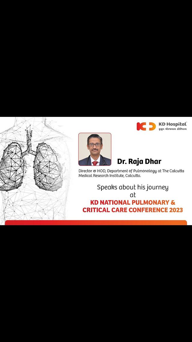 Our esteemed faculties have spoken at the KD National Pulmonary & Critical Care Conference-2023: Dr Raja Dhar, Director & HOD, Department of Pulmonology at The Calcutta Medical Research Institute, Calcutta. We’re proud to have hosted such a successful event and look forward to continuing to bring together experts in the field for meaningful discussions and collaborations.

If you missed the session we have got it covered for you.
Please click on the link in bio to KD Hospital’s Youtube Channel & subscribe for regular updates.

We remain dedicated towards providing valuable insights and organising Continued Medical Education (CME) for all Healthcare professionals.

#KDHospital #Hi5KD #5yearsofhealingKD #KDPulmonaryCare #CriticalCareConference #MedicalEducation #HealthcareAdvancements #health #KDPulmonaryUpdate #CriticalCare2023 #StayAheadInMedicine #PulmonaryAndCriticalCare #MedicalWorkshop #DiagnosticTools #MedicalAdvancements #ContinuingEducation #MedicalCommunity #MedicalExperts #medicine #breathe #medical #healthcare #doctors #medstudent #physician #lungs