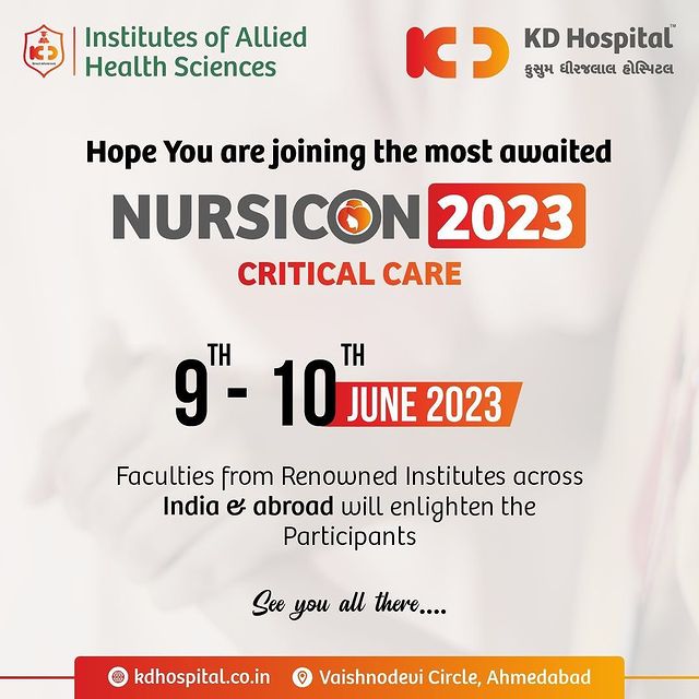 Calling all Guardian Angels! 
Join us at NURSICON 2023, the Nursing Critical Care Conference on the 9th and 10th of June 2023 at KD Hospital. 
Come together with fellow nurses to ideate, strategize, and share best practices in delivering top-notch, compassionate care to critically ill patients. Witness the faculties from renowned institutes across India and Abroad. Don't miss this incredible opportunity to expand your knowledge and make a difference in the lives of those in need. 

#KDHospital #Hi5KD #5yearsofhealingKD #health #CriticalCareConference #NURSICON2023  #NursingRevolution #CompassionateCare #nurse #care #hospital #medical #healthcare #nurselife #nursing #studentnurse #nursingschool #nursingstudent #studentnurse #futurenurse #Nurse #nursingcollege #BscNursing #GNM #Nursingeducation #Academics #courses #medicos #conference #medicalstudent #alliedhealth