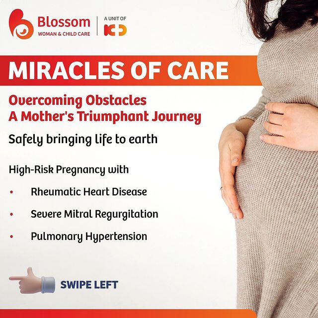 Miracle of Life Against All Odds! 
Witness the incredible story of courage and triumph! 
In her 8th month of pregnancy, a brave 30-year-old woman embarked on a remarkable journey from Rajasthan to KD Hospital, defying all obstacles to bring new life into the world. 
Diagnosed with Rheumatic Heart Disease and facing severe complications, including Pulmonary Hypertension, she underwent a high-risk elective Lower Segment Cesarean Section + Bilateral Tubal Ligation. Under the guidance of Dr Ankita Jain and our skilled team, the mother safely delivered a beautiful baby girl.
@ankita_jain26 
#KDHospital #miraclesofcare #health #Hi5KD #5yearsofhealingKD #doctor #medicine #hospital #medical #healthcare  #MiracleOfLife #AgainstAllOdds #WondersOfScience #MiraclesOfCare #PregnancyJourney #newborn #motherhood #maternity #momtobe #womenshealth #pregnancylife #pregnancyproblems #heart #stress #cardiology #heartattack #heartdisease #hearthealthy #cholesterol #hypertensionawareness