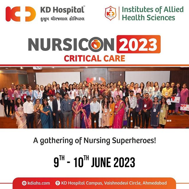 NURSICON 2023: Where passion meets innovation! 
This 2-day conference empowered nurses to deliver high-quality care to critically ill patients, gain valuable knowledge, network with professionals, and embrace the advancements in ICU technology and medication management. 

At KD Hospital, Nurses and Critical Care experts from India and abroad joined forces to bring innovation to the forefront. It was an incredible opportunity for nurses to network and build relationships with professionals in the field. We are immensely proud of our incredible nursing community for their dedication to delivering high-quality care and embracing innovation. 

Together, we are making a difference in the lives of critically ill patients! 

#KDHospital #Hi5KD #5yearsofhealingKD #NURSICON2023 #CriticalCareConference #NursingInnovation #CompassionateCare #ICUAdvancements #HighQualityCare #NursingRevolution #CompassionateCare #nurse #care #hospital #medical #healthcare #nurselife #nursing #studentnurse #nursingschool #nursingstudent #studentnurse #futurenurse #Nurse #nursingcollege #BscNursing #GNM #allied