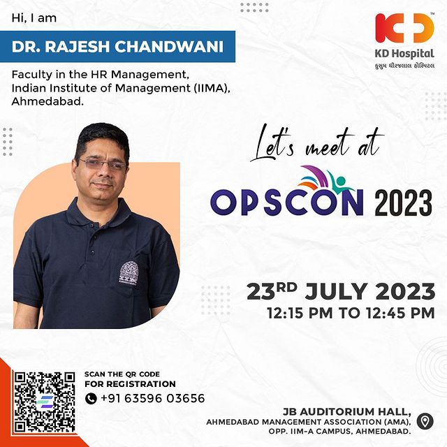 Meet Dr Rajesh Chandwani, HR Management Faculty, IIMA, speaking at OPSCON 2023. Discover the power of leadership in fostering a patient-centric culture within healthcare organizations. 

Don't miss out!
Click the link in Bio to Register now or call us at +91 6359603656 for more information.

#KDOpsCon #KDHospital #HospitalOperations #HealthcareExcellence #Conference2023 #OPSCON2023 #HealthcareProfessionals #HealthcareTransformation #LeadershipMatters #TransformingHealthcare #OperationalExcellence #EfficiencyMatters #HospitalOperations #Collaborate #Innovate #Revolutionize #event #opportunity #conference #conferences #healthcareprofessional #healthcareworker #hospital #medical #healthcare #frontlineworkers #Ahmedabad