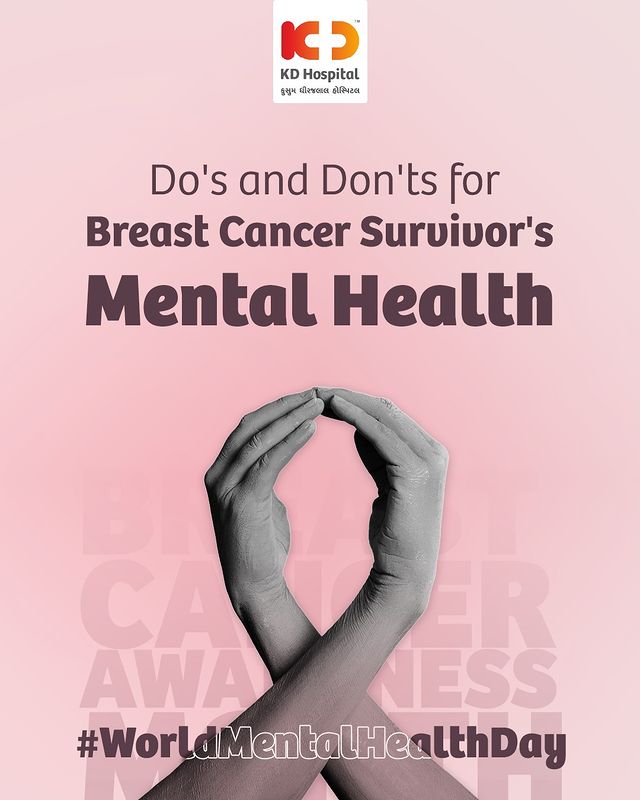On this World Mental health Day, KD Hospital is proud to announce KD Hospital's Breast Cancer Health Support Group. 

All the breast cancer survivors out there, we are proud of your battle and we are there with you in this! 

Because you matter to us!

#WorldMentalHealthDay #MentalHealth #MentalHealthAwareness #MentalHealthMatters #EndTheStigma
#YouAreNotAlone #BreakTheSilence #MindfulnessMatters #MentalWellness #SelfCareSunday #EmotionalHealth #PositiveMindset #StressFreeLife #BeBreastSure #BreastCancerAwareness #BreastHealth #Pinktober #KDHospitals #Ahmedabad #Gujarat #India