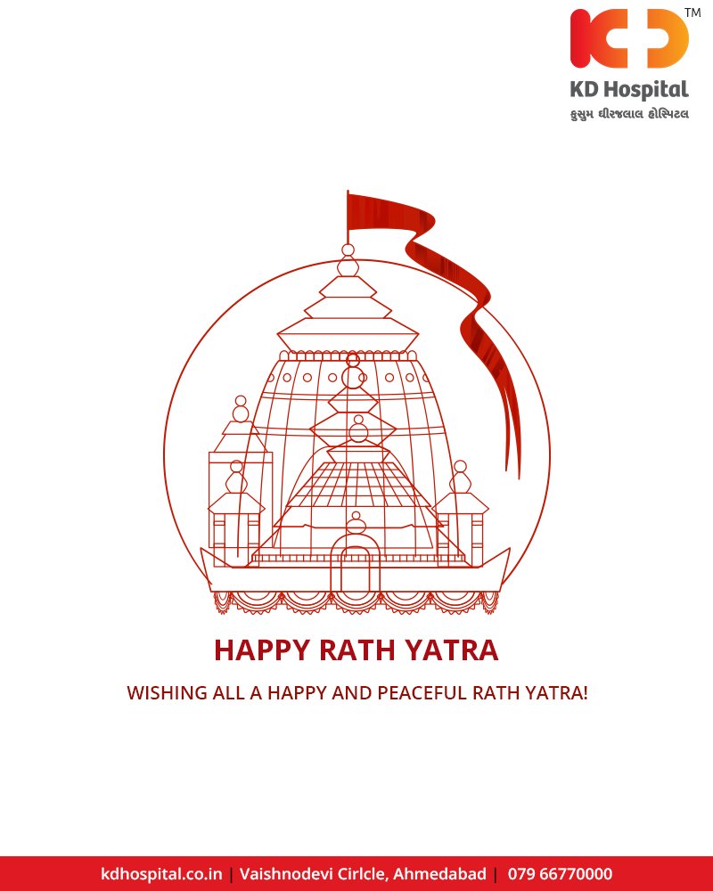 Here's wishing you all a happy & peaceful RathYatra!

#Ahmedabad #KDHospital #RathYatra2018 #RathYatra #LordJagannath #FestivalOfChariots #Spirituality https://t.co/9AIc53swb3