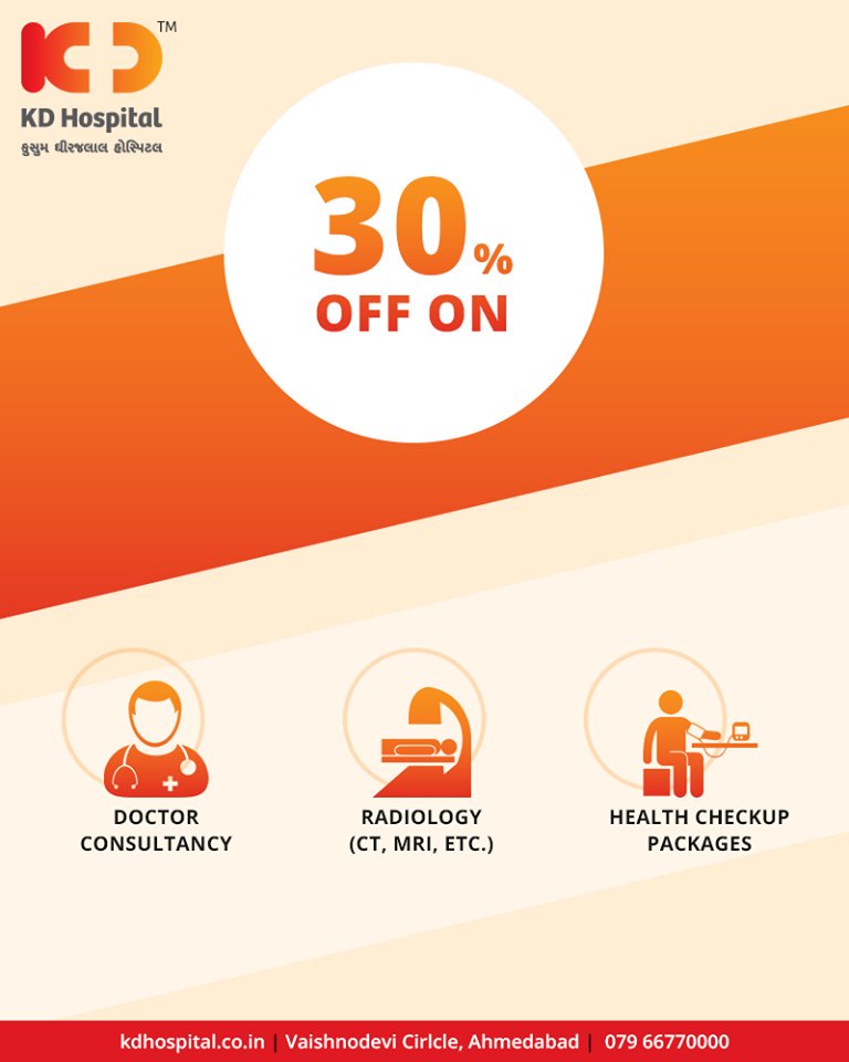 Offers for efficient healthcare!

#Offers #KDHospital #Ahmedabad #Healthcare #GoodHealth https://t.co/3bhUVKQxsB