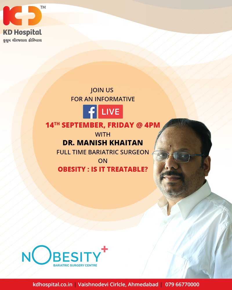 Join us for a #FBLive with Dr. Manish Khaitan to discuss 
