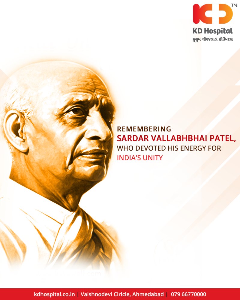 Remembering Sardar Vallabhbhai Patel, who Devoted His Energy For India's Unity.

#StatueOfUnity #UnityStatue #WorldsTallestStatue #TallestStatueOfTheWorld #TallestStatue #IronMan #IronManOfIndia #SardarVallabhbhaiPatel #KDHospital #Ahmedabad https://t.co/maRNxljaqY