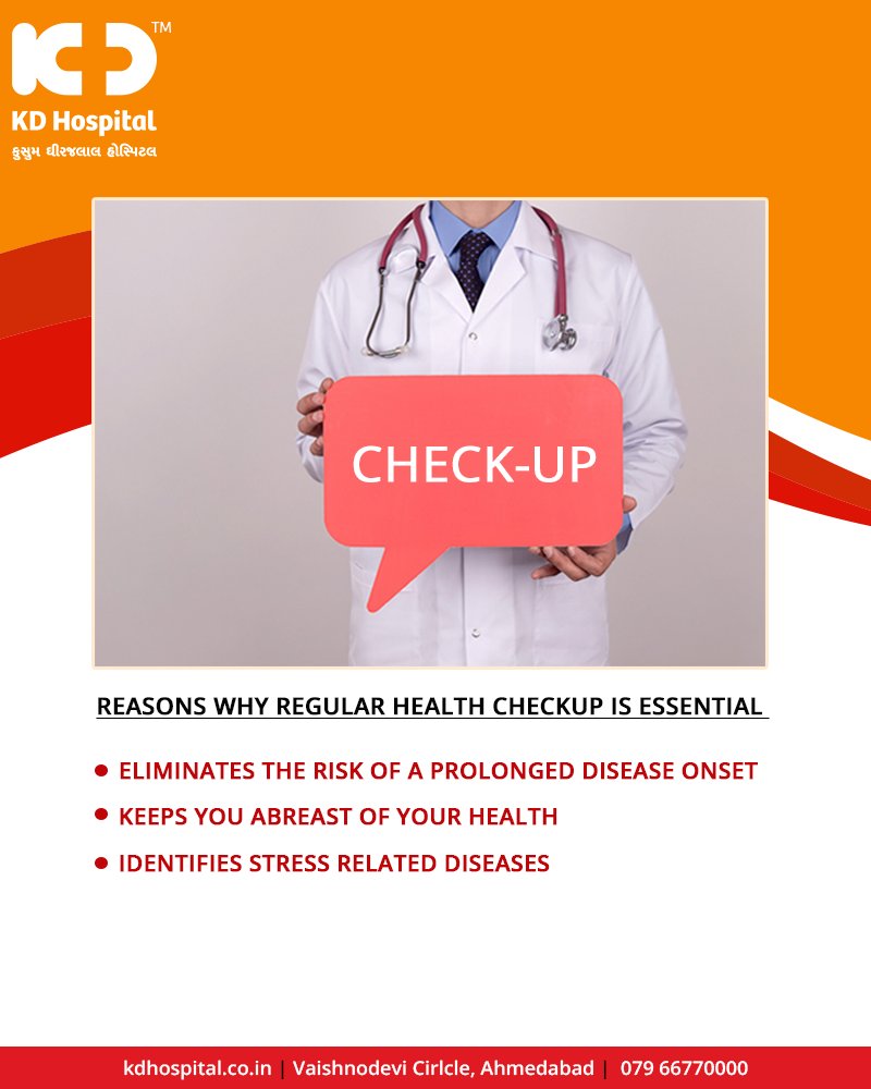 Visit us for the best health check-up plans in the city!

#HealthCheckUp #KDHospital #GoodHealth #Ahmedabad #Gujarat #India https://t.co/XSCX0TWXxd