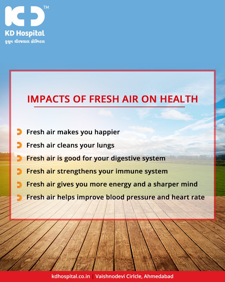Reasons why you should spend time outdoors in the fresh air to improve your wellbeing!

#KDHospital #GoodHealth #Ahmedabad #Gujarat #India https://t.co/lr9leufn5i