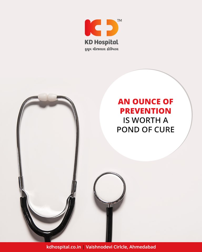 An ounce of prevention is worth a pond of cure. 

Remember that care is absolute while prevention is the ideal. 

#KDHospital #GoodHealth #Ahmedabad #Gujarat #India https://t.co/s3ofU9MZhn