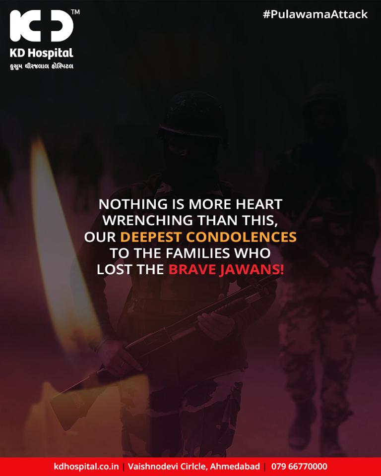 Nothing is more heart wrenching than this, our deepest condolences to the families who lost the brave jawans!

#RIPBraveHearts #PulwamaAttack #CRPFJawans #PulwamaTerrorAttack #CRPF #BlackDay #KDHospital #GoodHealth #Ahmedabad #Gujarat #India https://t.co/qjMXyiBheZ