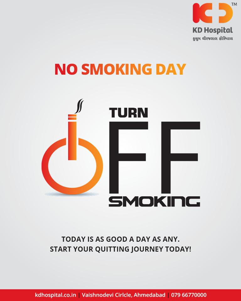 Today is as good a day as any. Start your quitting journey today!

#NoSmokingDay #KDHospital #GoodHealth #Ahmedabad #Gujarat #India https://t.co/8OOjw3mJGs