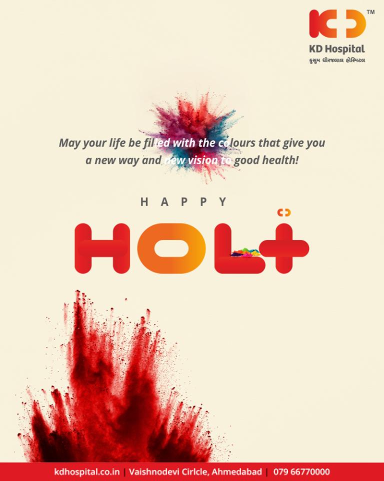 May your life be filled with the colours that give you a new way and new vision to good health!

#HappyHoli2019 #Holi2019 #HappyHoli #होली #Holi #IndianFestival #FestivalOfColours #KDHospital #GoodHealth #Ahmedabad #Gujarat #India https://t.co/6pHO1GgUpk