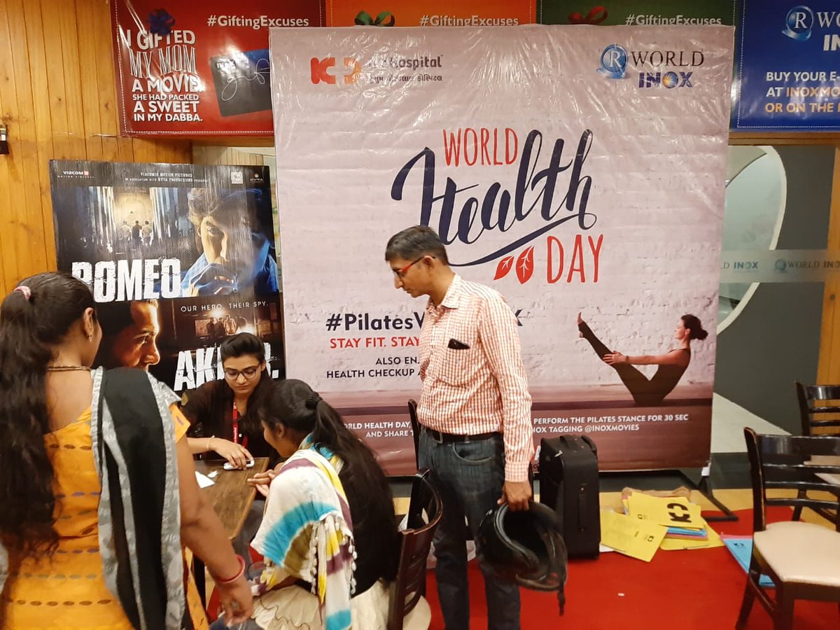 Glimpses from the health screening session held on the occasion of #WorldHealthDay in association with #INOX!

#WorldHealthDay #WorldHealthDay2019 #GoodHealth #KDHospital #Ahmedabad #Gujarat #India https://t.co/5C5wX5lVhF