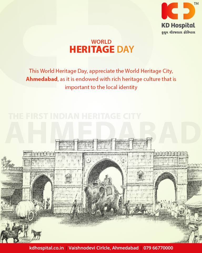 This World Heritage Day, appreciate the World Heritage City, Ahmedabad, as it is endowed with rich heritage culture that is important to the local identity.

#WorldHeritageDay #HeritageDay #KDHospital #GoodHealth #Ahmedabad #Gujarat #India https://t.co/wMW0zy3J6t