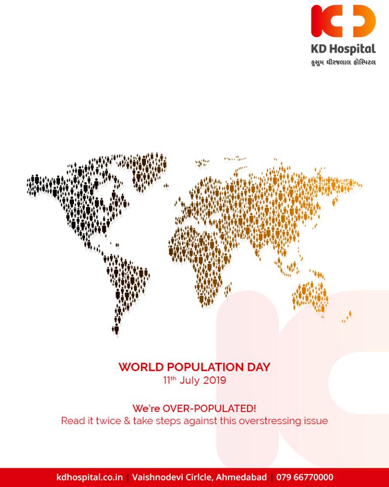 We’re OVER-POPULATED! 
Read it twice & take steps against this overstressing issue. 

#WorldPopulationDay #PopulationDay #WorldPopulationDay2019 #KDHospital #GoodHealth #Ahmedabad #Gujarat #India https://t.co/A6OpNKz57W