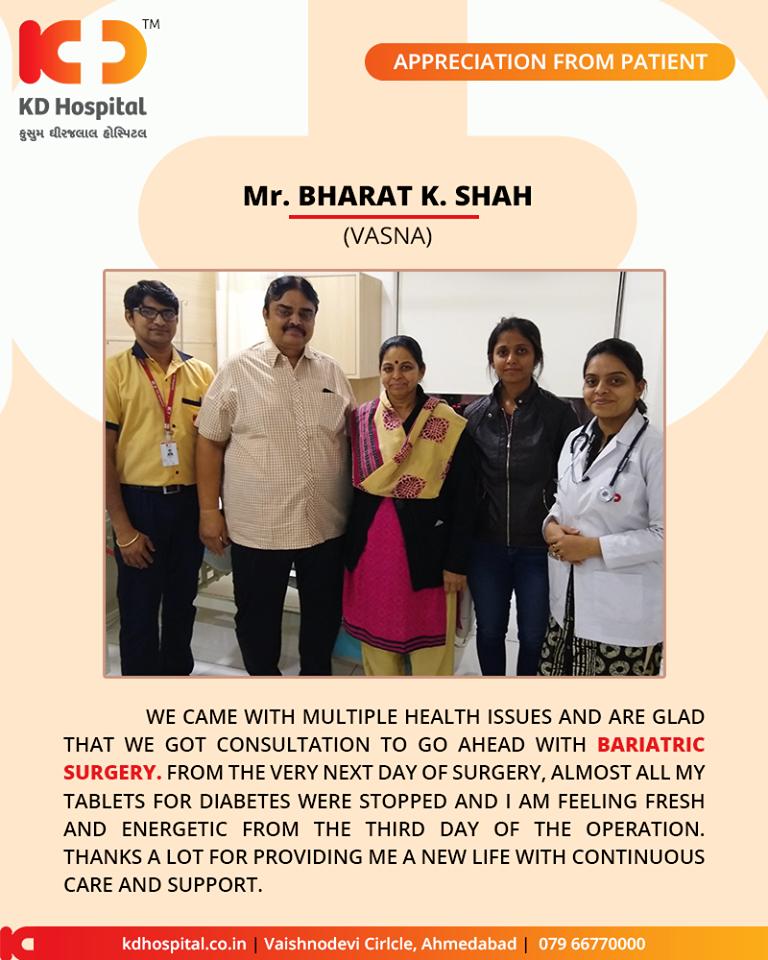 Such positivity adds to our motivation of extending care in HEALTHCARE! 

#KDHospital #GoodHealth #Ahmedabad #Gujarat #India #Appreciation https://t.co/EkqlEoYUqr