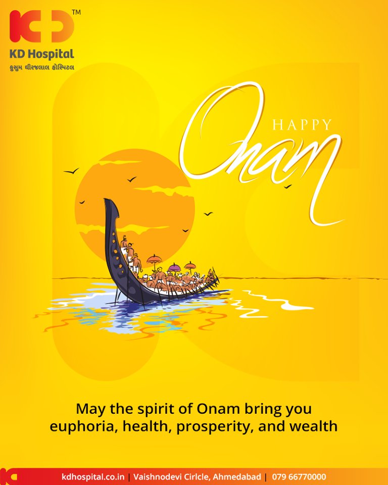 May the spirit of Onam bring you euphoria, health, prosperity, and wealth.

#HappyOnam #Onam #Onam2019 #KDHospital #GoodHealth #Ahmedabad #Gujarat #India https://t.co/VAYvpeqXdH