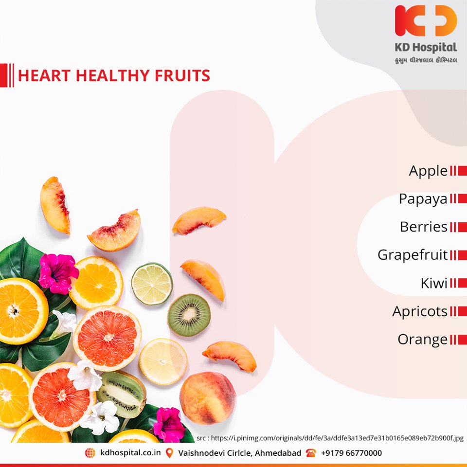 Heart-healthy fruits to keep your heart healthy.

#KDHospital #goodhealth #health #wellness #fitness #healthy #healthiswealth #wealth #healthyliving #joy #patientscare #Ahmedabad #Gujarat #India https://t.co/3BJd4YTXGZ