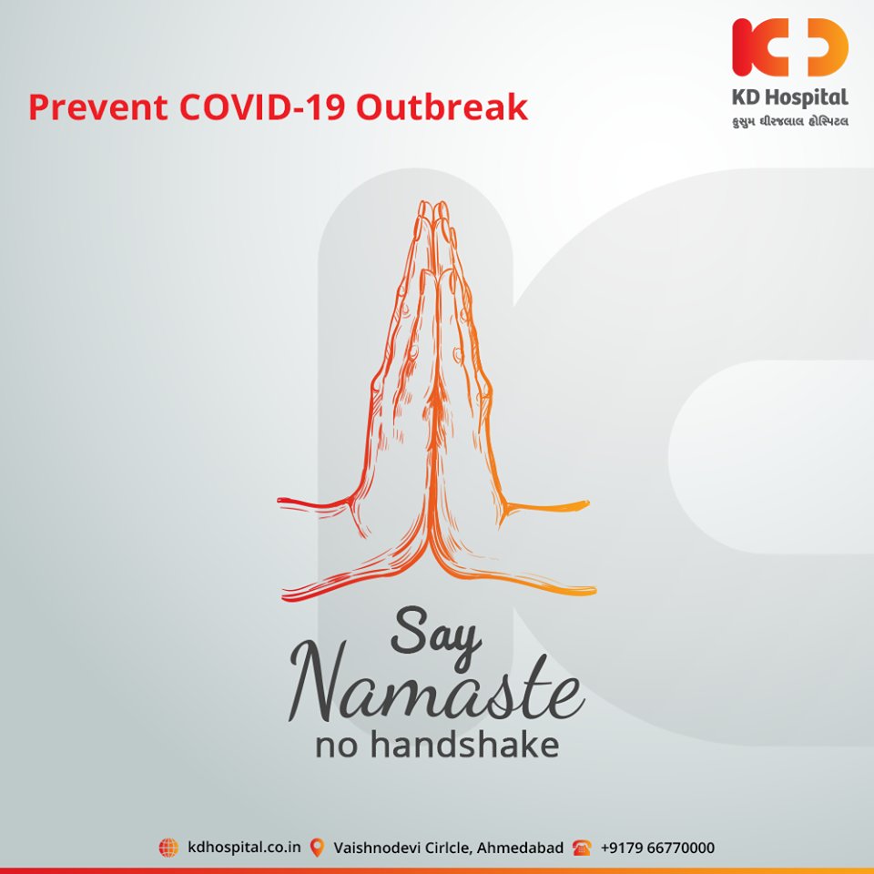 Say namaste no handshake.

For appointment call: +91 79 6677 0000

#CoronaVirus #CoronaAlert #StayAware #StaySafe #QuarantineAndChill #coronapocalypse #KDHospital #goodhealth #health #wellness #fitness #healthiswealth #healthyliving #patientscare #Ahmedabad #Gujarat #India https://t.co/ZcThvrOiCg
